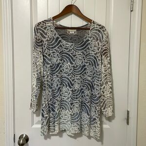 Beautiful and Soft Semi-sheer Top